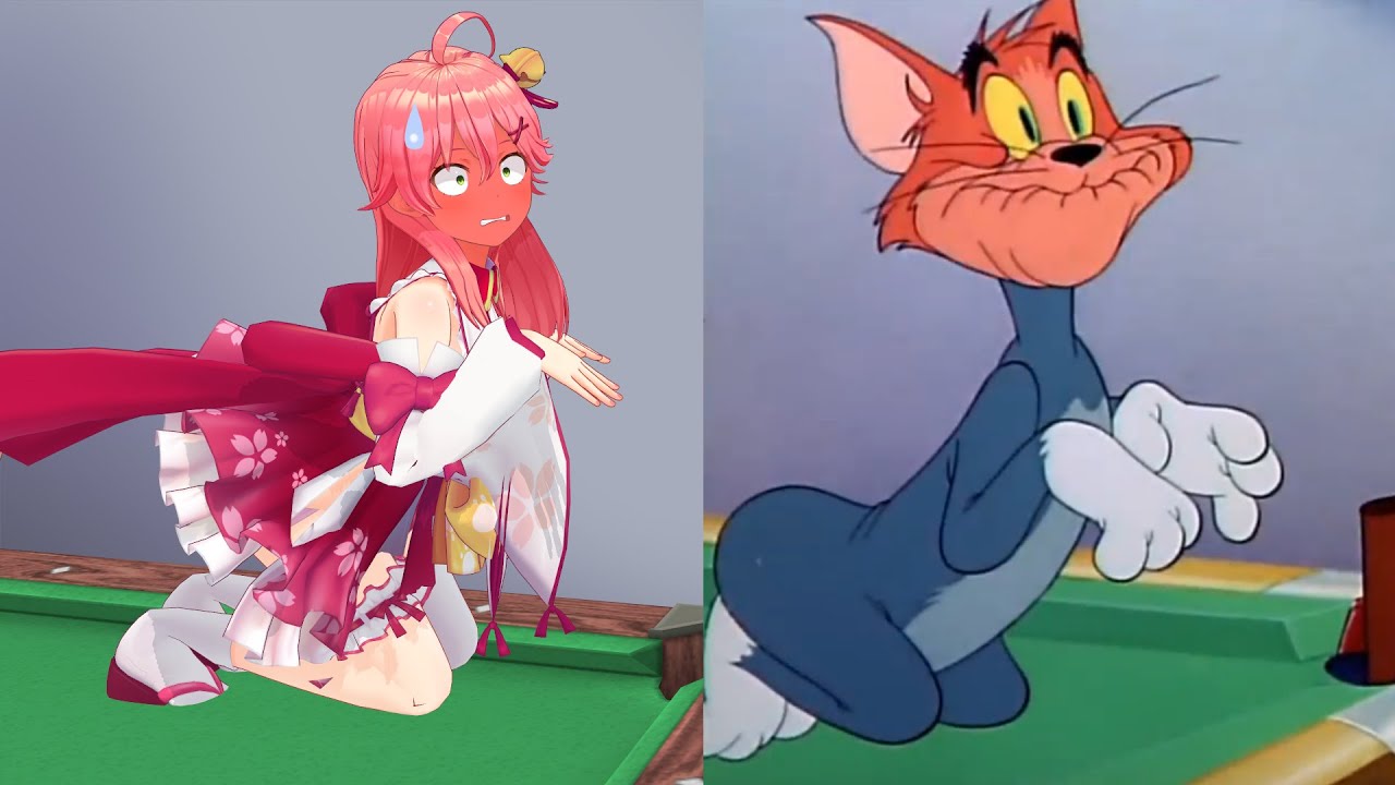 Cue Ball Miko (Hololive x Tom and Jerry Parody)