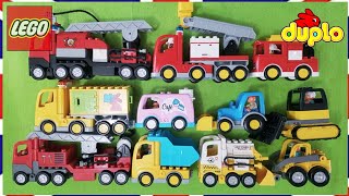 LEGO DUPLO various car truck fire engine tractor boat toy