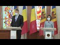 Președintele Maia Sandu,  Președintele Klaus Iohannis, declarații comune de presă