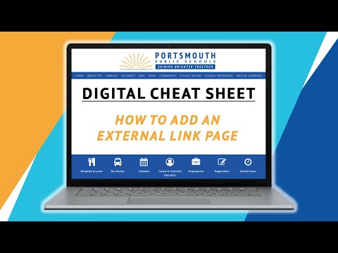 Digital Cheat Sheet - How to Add an External Link Page