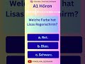 A1 hören #goetheexam #goetheinstitut #goethezertifikat #goetheprüfung #hören #shorts #regenschirm