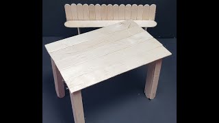 How To Make A Wood Table From Popsicle