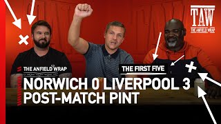 Norwich City 0 Liverpool 3 | Post-Match Pint | First Five