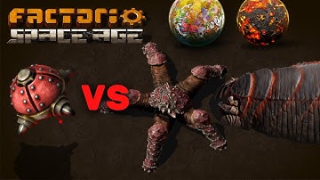 Factorio: Destroyer Capsules vs. Vulcanus and Gleba. Viable?