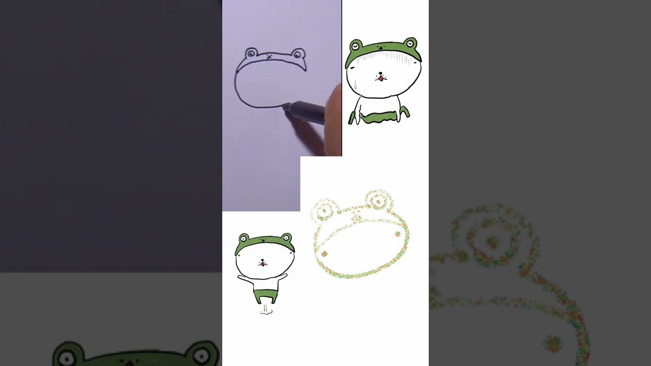 イラスト イラストメイキング Illustration かわいい Dog イヌ いぬ 犬 アニメ Animation Frog Shorts Youtube