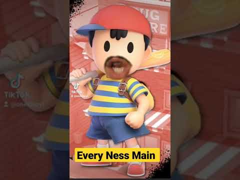 Every Ness Main Ever 😂 #ssbu #smashbros #gaming