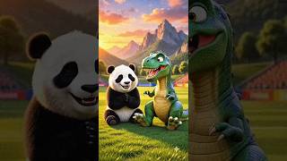 When a Dinosaur, Panda & Rabbit Play Football… You Won’t Believe This Match! 😱⚽