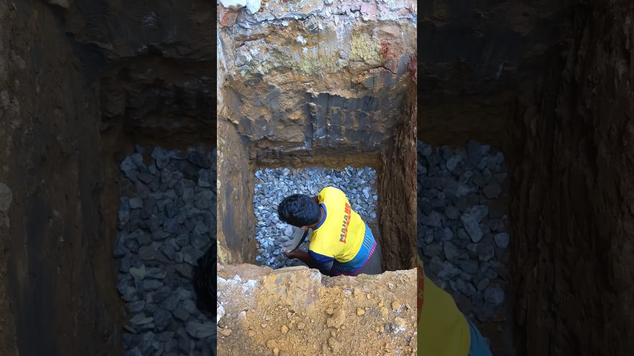 Column Footing PCC Construction#design#shorts