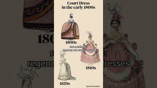 Regency court dresses 💃|| early 1800s || #dress #fashion #shorts #history