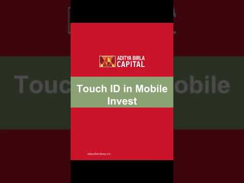 How to login through Touch ID in Mobile Invest App