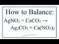 Balancing Chemical Equations with Polyatomic Ions