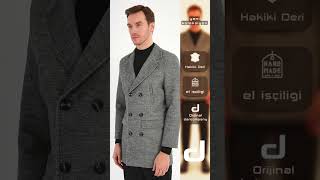 Regal Balıksırtı Gri Kruvaze Erkek Kaban