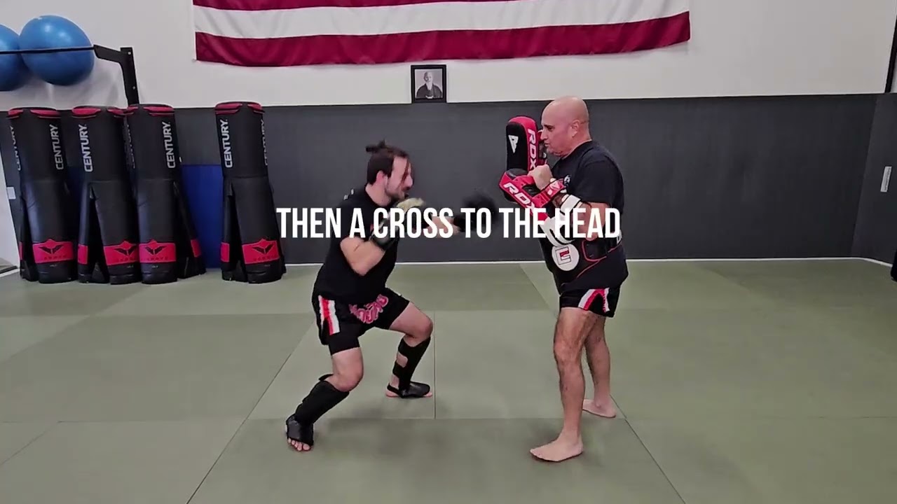 Jab to Body - Cross - Inner Leg Kick - Switch Kick to Head!!