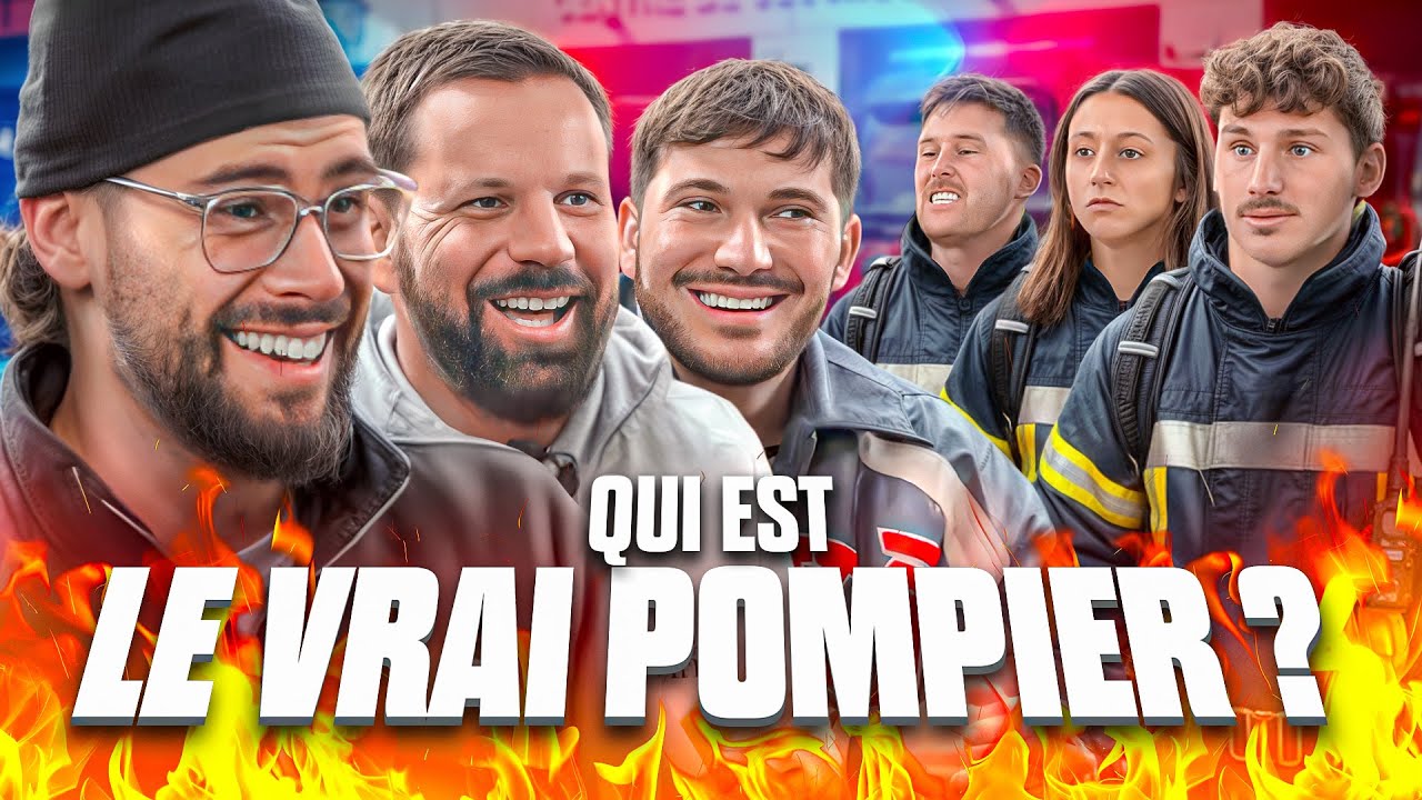 QUI EST LE VRAI POMPIER ?! ( vidéo dans la vraie caserne ! ) feat @LeBouseuh @Anthonypriolo_