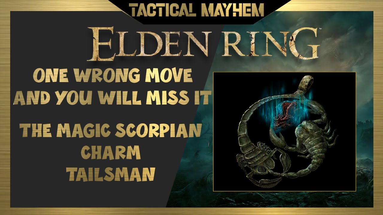 The magic scorpion charm talisman - missable - full walkthrough
