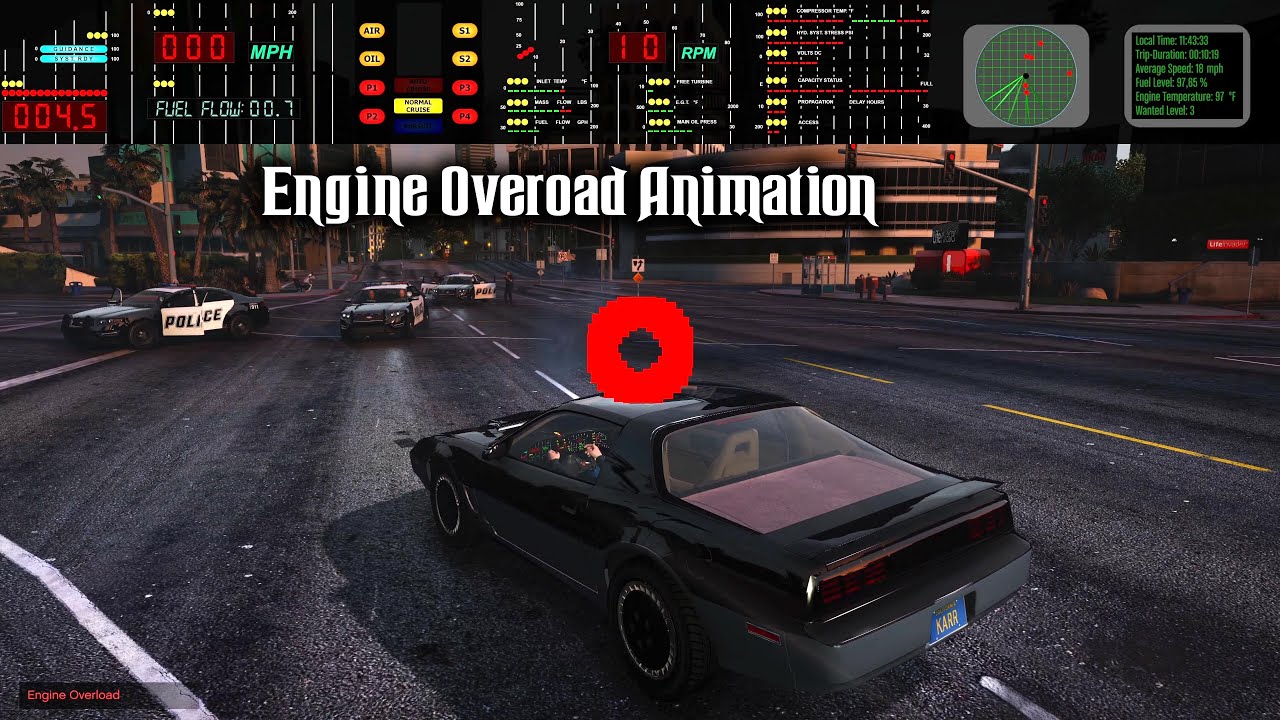 Animation Jnt Rider Knight Rider Mod - Engine Overload Animation - YouTube