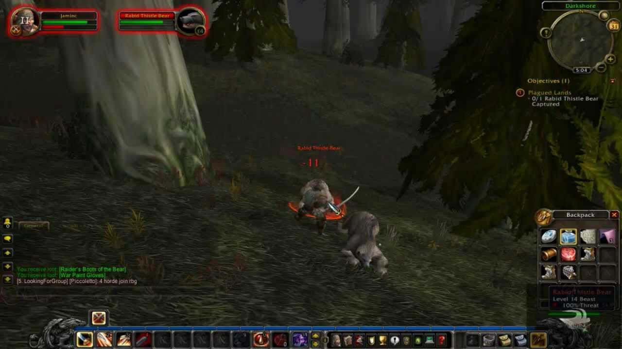 WoW - Bear Capture Fail