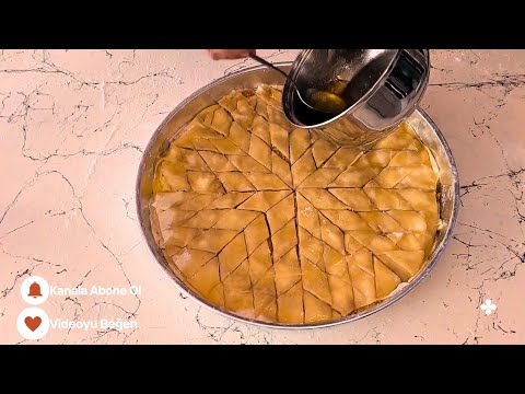 OKLAVA KULLANMANIZA GEREK YOK❗ ÇOK PRATİK BAKLAVA TARİFİ