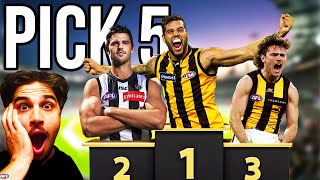 Ranking EVERY AFL Draft Pick 5😱😱
