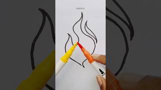 Painting Tutorial | How To Color Fire 🔥 #shorts #satisfying #creativeart Painting Tutorial How To Colour Fire Creativeart Satisfying Shorts Youtubeshorts Fire