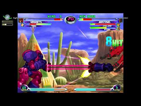 MvC2: BobChrisBob - Sentinel Unblockable Midscreen to HSF (Lightning Attack setup) .:4.26.25:.