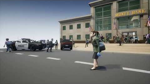 UE4 AI spawner randomized citizens and random location simple walking