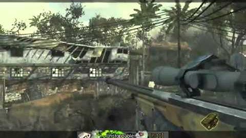 MW3 INSANE 360 NO SCOPE SILENT SHOT