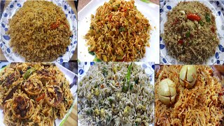 7 egg rice recipes/egg rice/carrot egg rice/capsicum egg rice/egg fried rice/egg burji rice