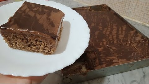 بسبوسة معسلة ومشمخة للقلب دوب دوبان في الفم بصلصة شكلاط بدون شكلاط بنة ودوق إدمان