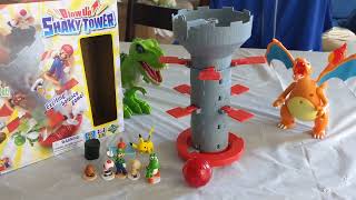 Trying out my brothers Epoch Games Super Mario Blow Up! Shaky Tower Balancing Game.Totally worth $5