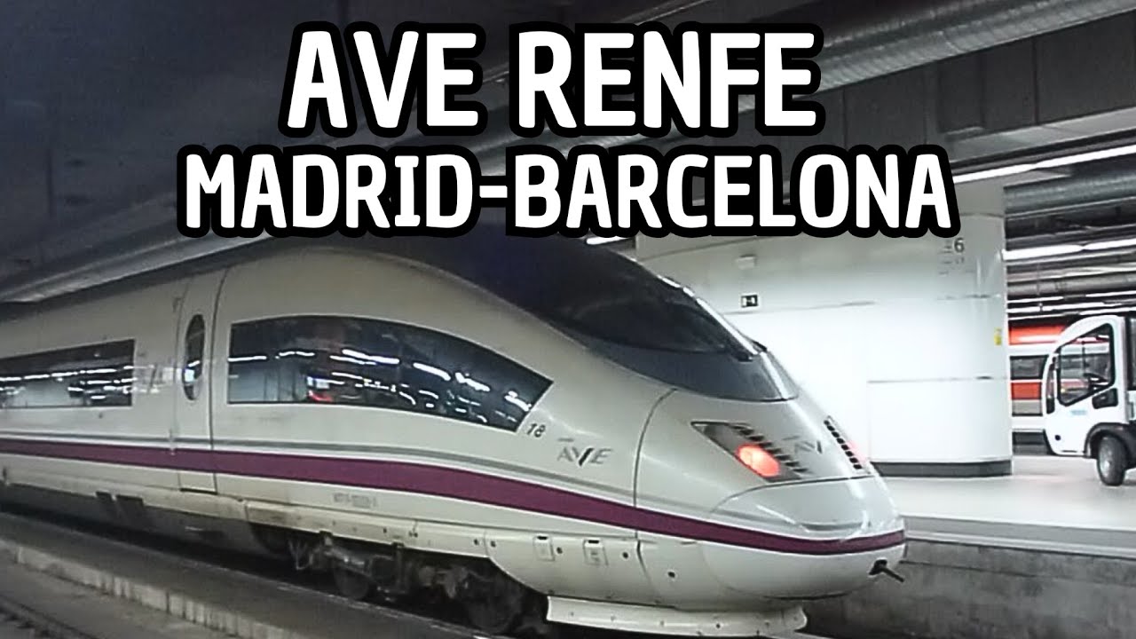 S103 AVE RENFE S103 llega a SANTS (train station) procedente de MADRID - YouTube