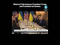 Trump Participates in a Bilateral Talk with the President of Ukraine #shortsfeed #russiaukrainewar