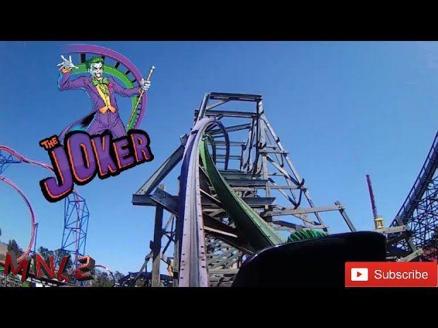 Joker front seat on-ride HD POV @60fps Six Flags Discovery Kingdom