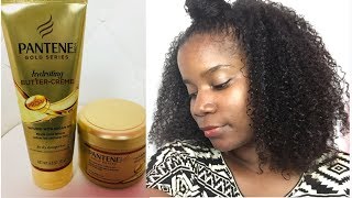 Wash and go using PANTENE GOLD Series Hydrating Butter-Creme and Curl Defining  Pudding