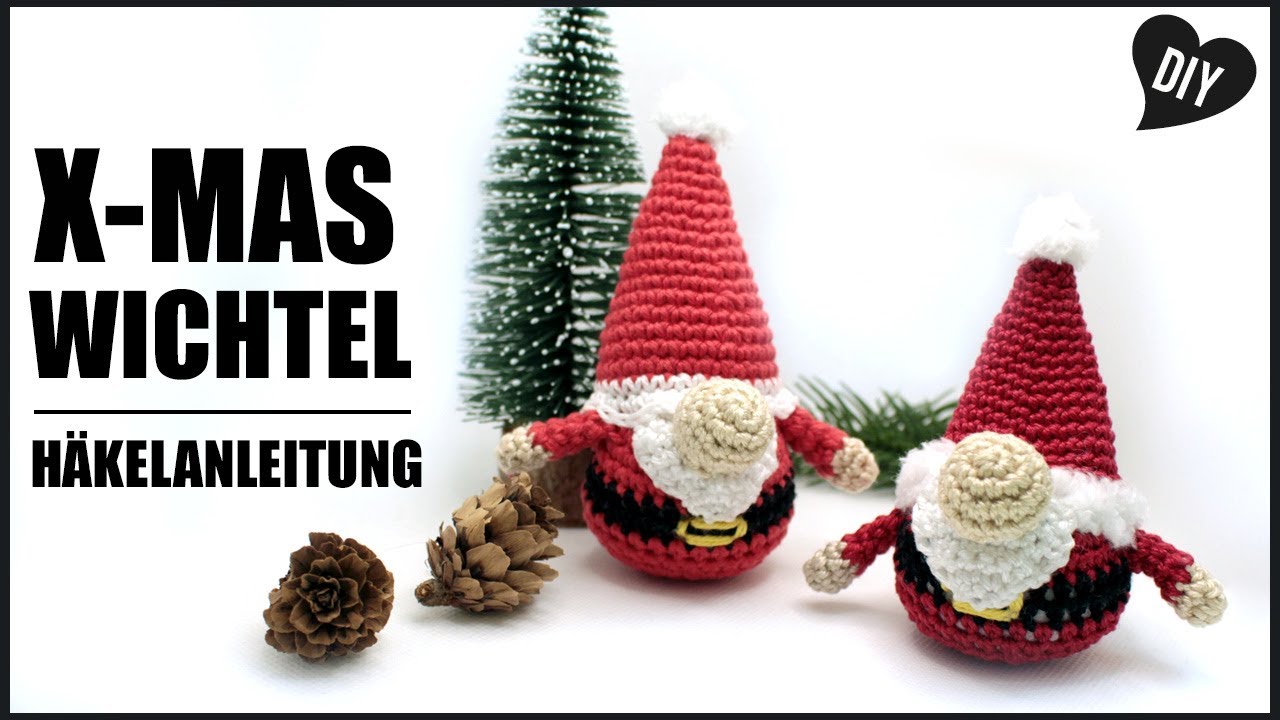 Wichtel häkeln | X-Mas Häkelanleitung Amigurumi Weihnachten - DIY by Pfirsichteufel