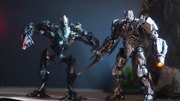 Transformers stop motion The fallen VS Scourge