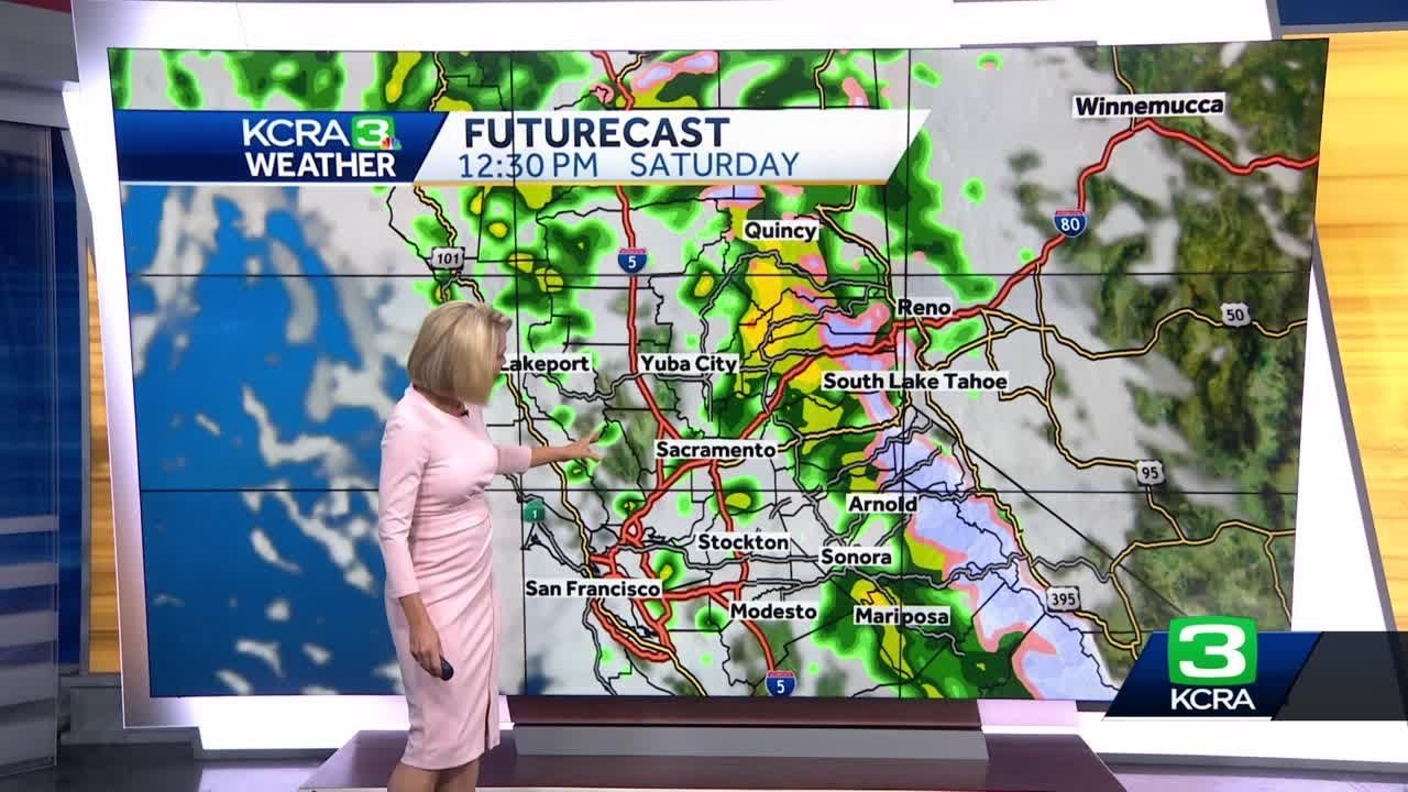 California Rain and Snow | Timeline for Saturday's wet weather - YouTube
