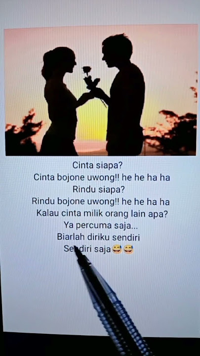 Lirik Lagu Iming Iming Versi Parodi Cinta Bojone Uwong😅😅