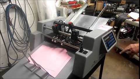 Count Auto Pro Plus II Programmable Perf Slit Score Machine w Two Numbering Heads