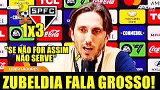 FALOU GROSSO!! COLETIVA DE ZUBELDÍA APÓS  COBRESAL X SÃO PAULO