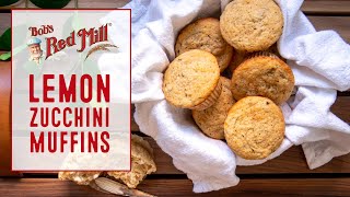 Lemon Zucchini Muffins - Gluten Free Recipe