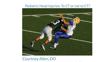 Pediatric Head Injuries: PECARN