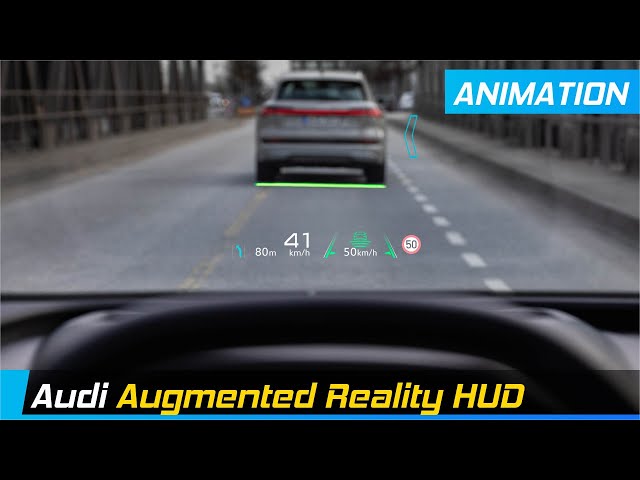 Augmented Reality Head-Up-Display on Audi Q4 