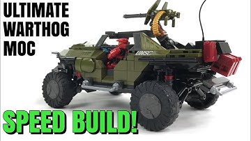 Halo Mega Construx Ultimate Warthog SPEED BUILD no talking just building with music.