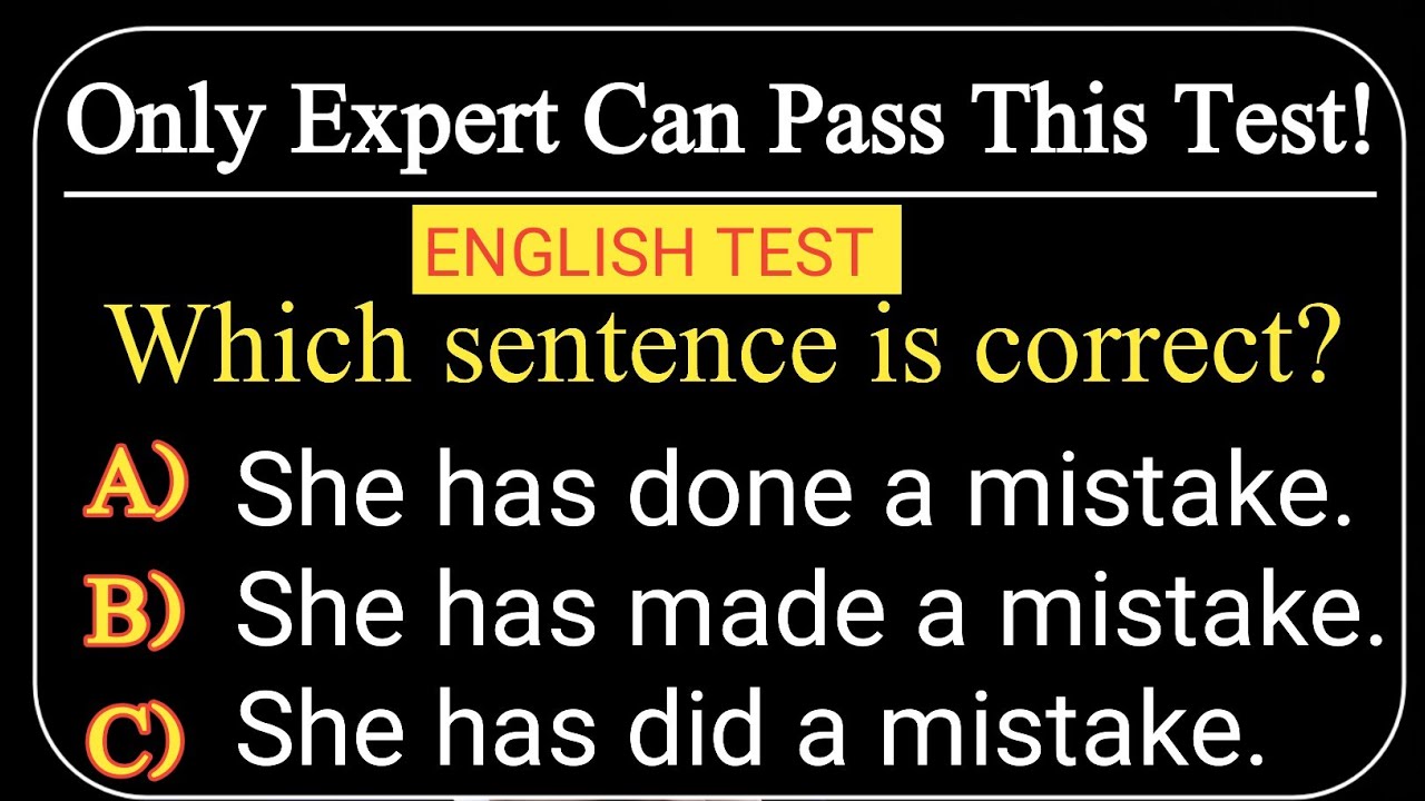 Only Experts Can Get This Right! 🔥 English Grammar Test - YouTube