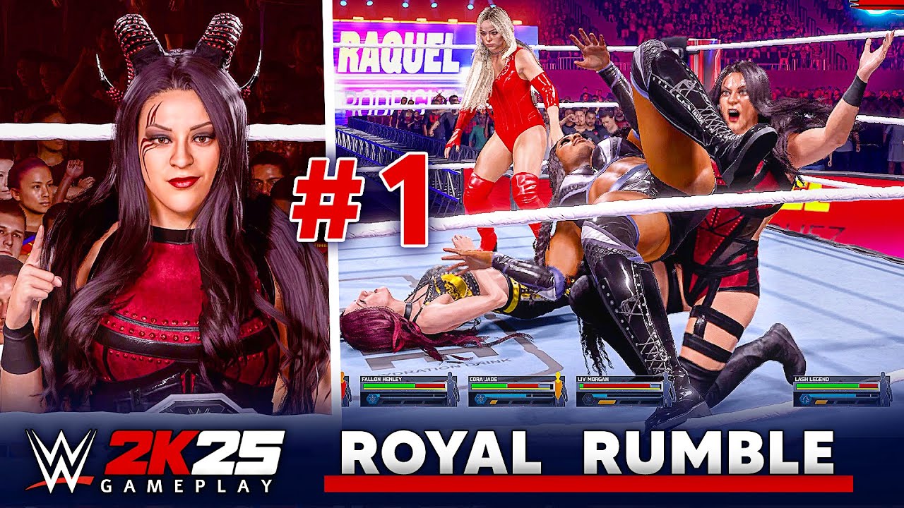 WWE 2K25 Stephanie Vaquer Enters Number 1 In Women's Royal Rumble