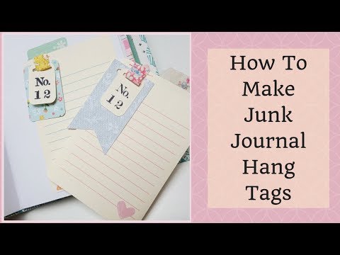 How To Make Hang Tag Journal Card for Junk Journal Ephemera