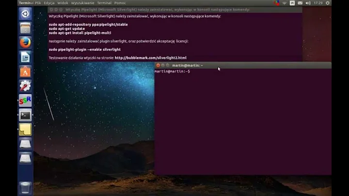 Ubuntu 14.04 LTS Pipelight (Silverlight) installing plugins