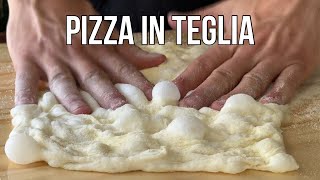 Roman Pizza in Teglia | How to Stretch and Bake