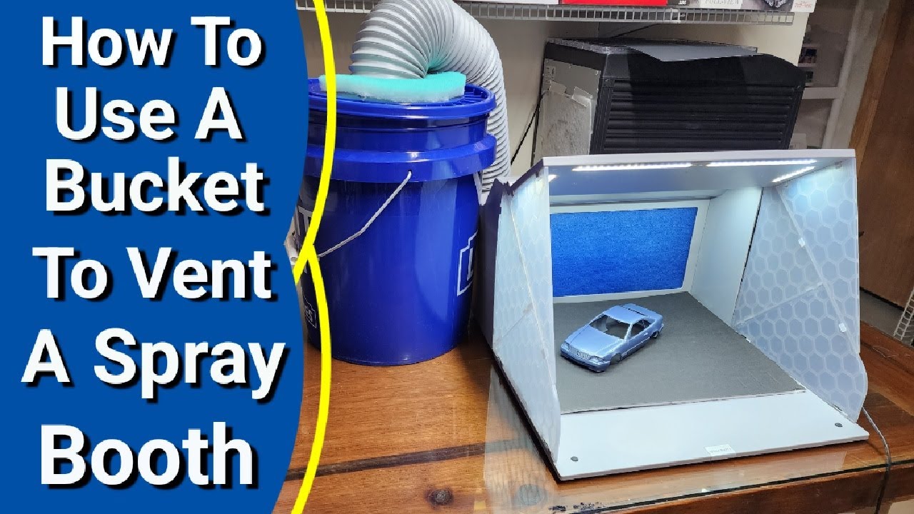How To Use A Bucket To Vent A Spray Booth Bucket Hack For Airbrushing YouTube